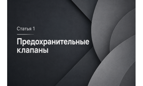 Предохранительный клапан сброса давления